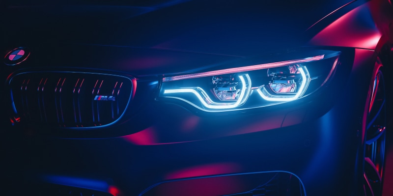 pink, wealth, sports car, indoors, mode of transportation, nightlife, gray, 2K, neon, night, matte, shiny, illuminated, headlight, red, cyan, vehicle