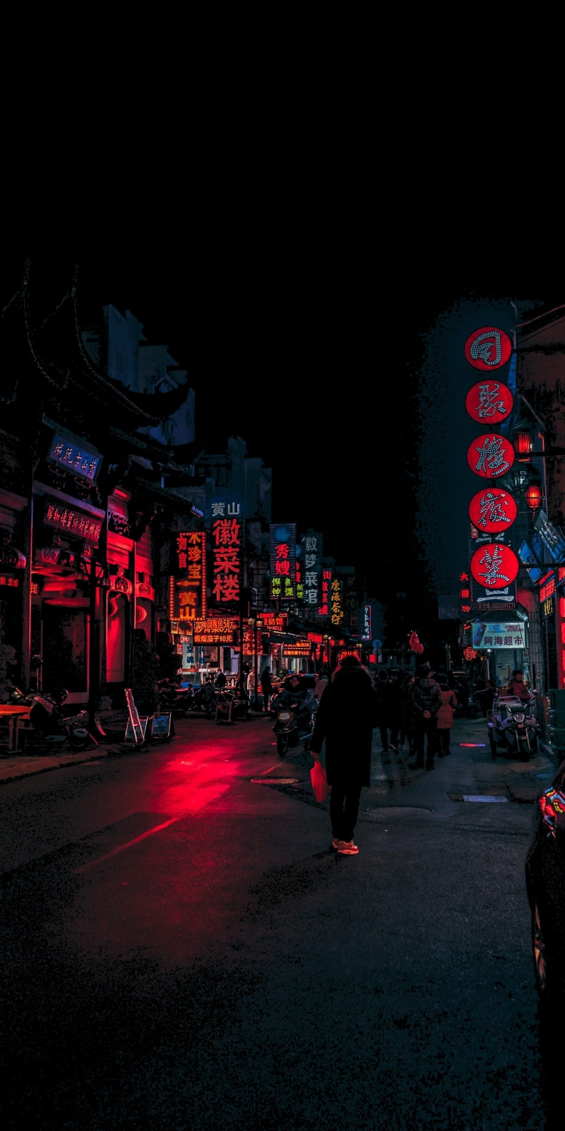 dark, cyberpunk, amoled, 5K, vertical