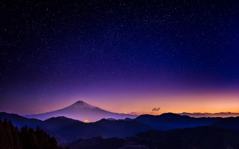 tranquility, laptop backgrounds nature images 1920x1200, purple, silhouette, tranquil scene, scenics - nature, no people, milky way, environment, nature