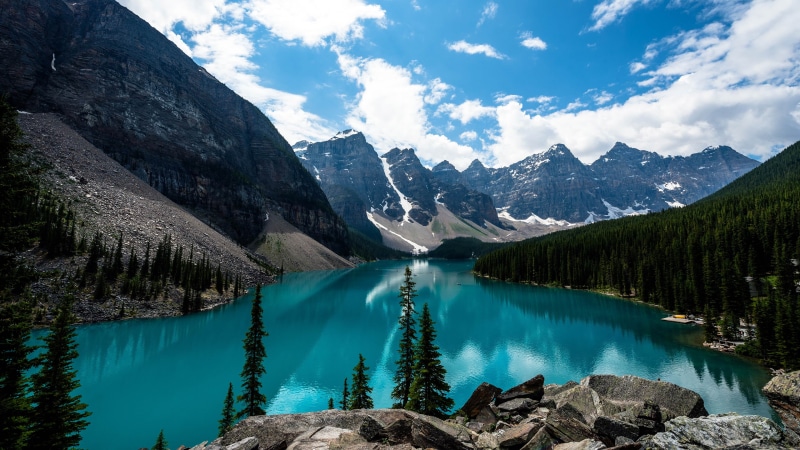 hill, rock - object, canyon, sky, rocks, idyllic, scenics - nature, cloud - sky, valley, solid, stream, autumn, forest, wild, turquoise colored, national