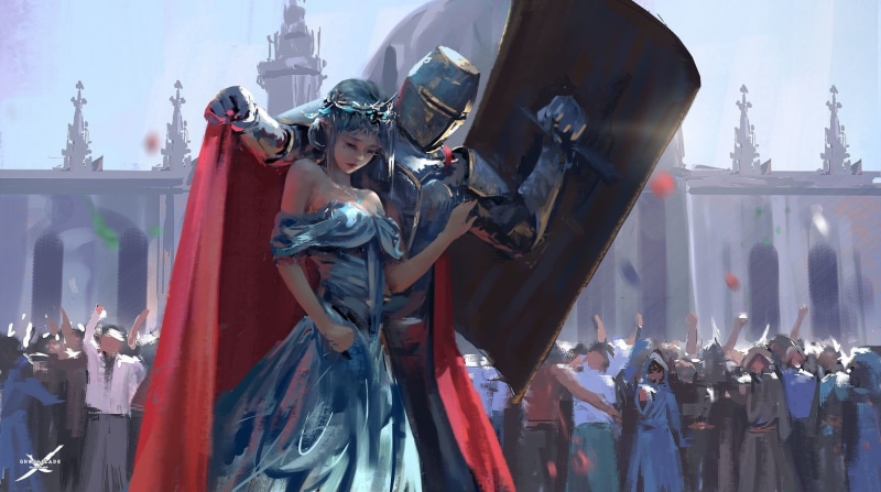 occupation, young adult, concept art, knight, outdoors, group of people, 720P, cultures, women, beside, WLOP, weapon, real people, day, wearing, medieval