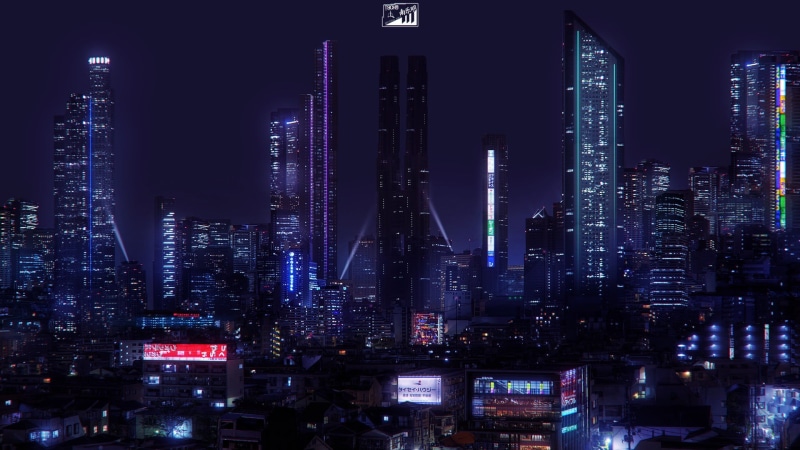science fiction, tower, nightlife, neon, city life, rise, skyscraper, futuristic city, cyberpunk, Jonathan Lucero, 1080P, urban skyline, illuminated, concrete
