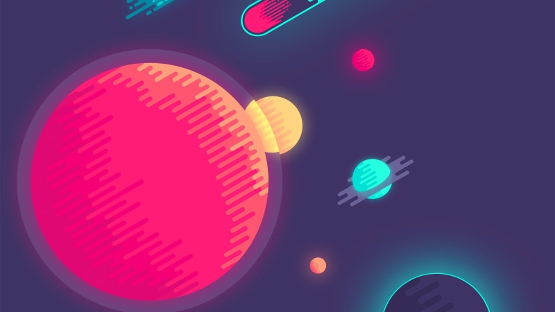 geometric shape, illuminated, night, biology, magenta, glowing, flat design, science, light - natural phenomenon, light, creativity, microbiology, minimalism