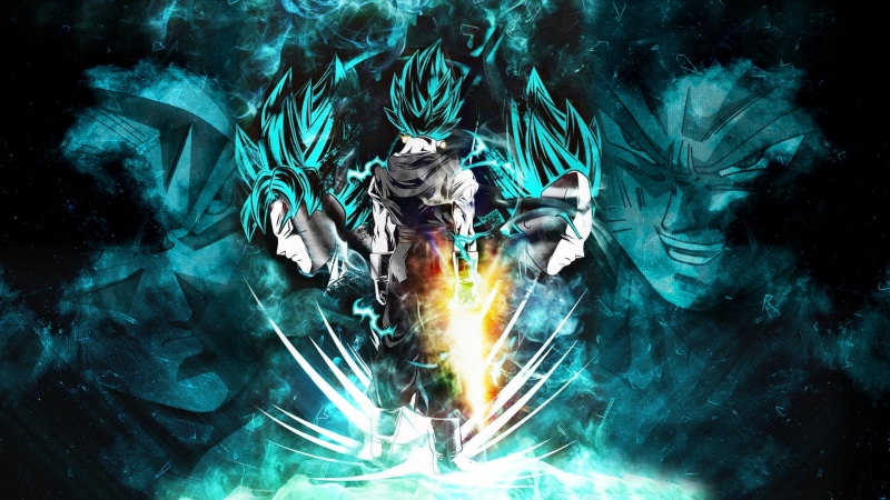 flame, Super Saiyan Blue, glowing, burning, fuel and power generation, technology, Super Saiyajin Blue, motion, illuminated, no people, exploding, creativity