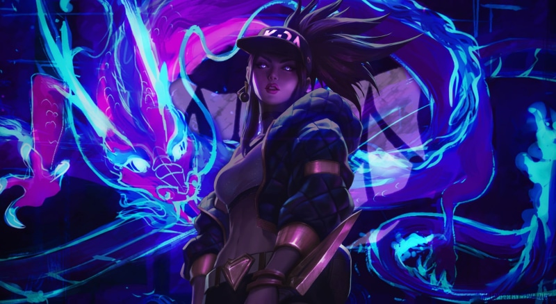 video game girls, video games, purple hair, K/DA, Akali(League of Legends), Akali, 720P, League of Legends