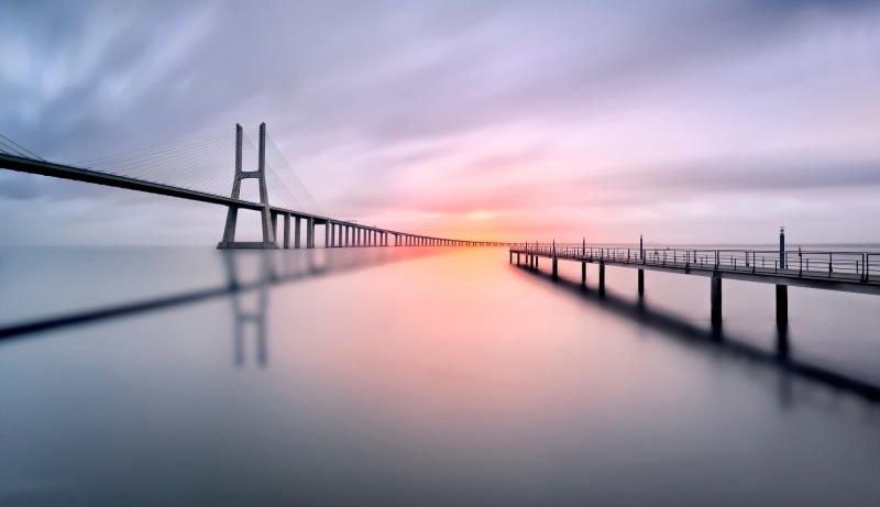 dawn, sunset, scenics - nature, 1080P, outdoors, connection, tranquil Scene, river, sun, sky, dramatic sky, shadow, landscape, reflection, horizon Over Water