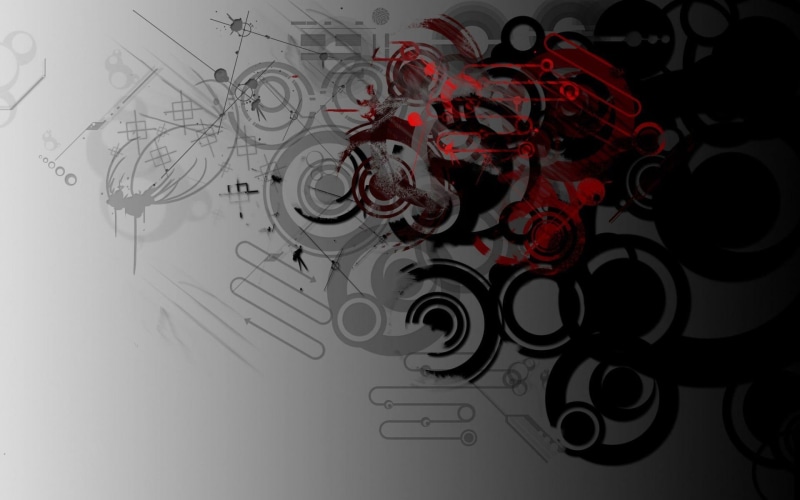 black, high angle view, CGI, drawing - art product, lines, black color, 1080P, abstract, design, pattern, plan, creativity, circle, backgrounds, simple background