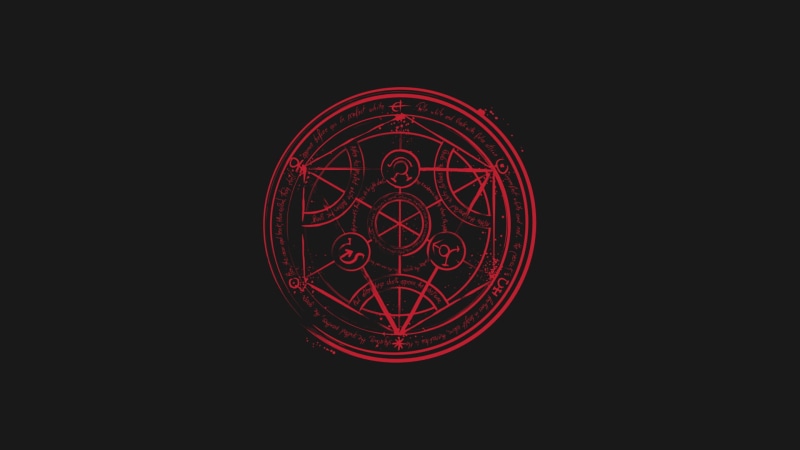 DrMonekers, Full Metal Alchemist, minimalism, Transmutation Circle, 1080P