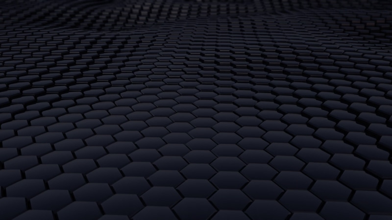 minimalism, 1080P, technology, alloy, repetition, texture, textured, hexagon, close-up, grid, structure, 3D, rug, gray, honeycomb, studio shot, no people