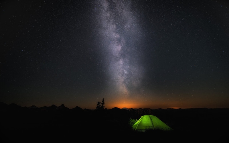 scenics, Windows 10, star, nature, idyllic, scenics - nature, dark, mountain, moon, galaxy, light - Natural Phenomenon, astronomy, star - Space, landscape