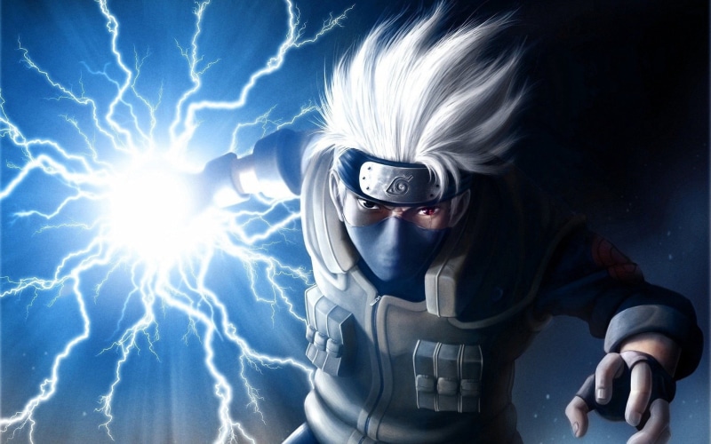 cyberspace, hatake kakashi, one Person, art, naruto, front view, 1080P, mid adult, water, females, illustration, equipment, blue, adventure, hatake, nature
