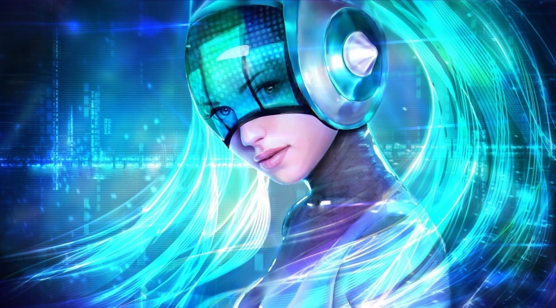 virtual reality simulator, data, digital composite, sona, glowing, futuristic, screen, 1080P, digital art, communication, 3D, computer, touch screen, dj