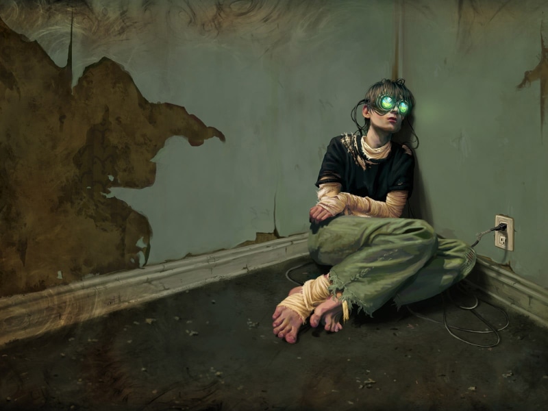 young men, artwork, real people, virtual reality, portrait, leisure activity, warm clothing, young adult, looking at camera, clothing, fantasy art, females