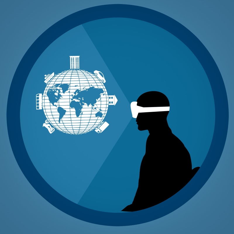 vr, blue, multimedia, travel, interactive, using, vision, icon, technology, lifestyles, contemplation, shape, architecture, experience, simulator, augmented