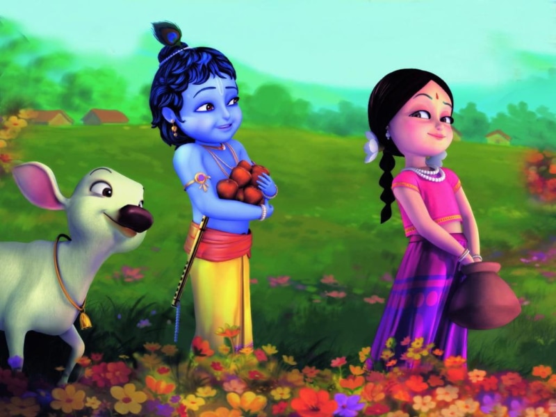 Hd, anime, 480P, bal radhe krishna, 3d, cute