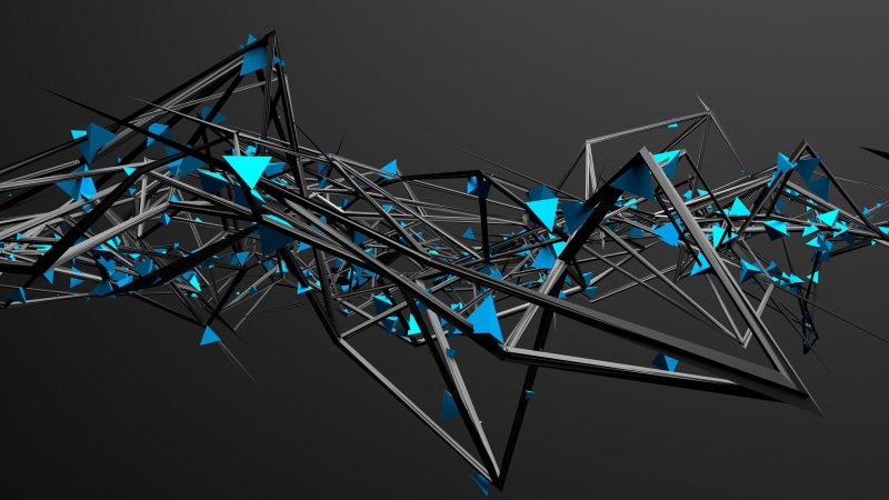 dark, structure, triangle, 3d, angle, line, light, digital art, graphic design, 4K, design, graphics, pattern