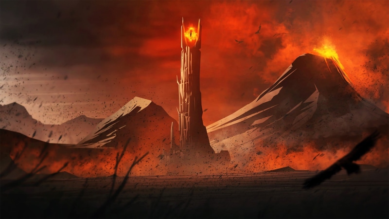 Mount Doom, Mordor, Eye of Sauron, Lord of The Rings, 1080P