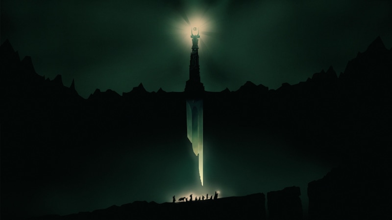 city, building, building exterior, low angle view, power in nature, mountain, travel destinations, no people, The Eye of Sauron, 4K, lightning, cloud - sky