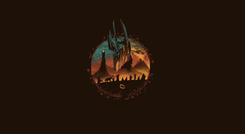 Figure, The Lord of the Rings, Middle Earth Quest, Sauron, 1080P, Art, Vincenttrinidad, by Vincenttrinidad, Minimalism