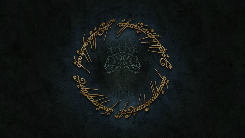 black, indoors, communication, craft, gold, close-up, background, nature, creativity, no people, belief, royalty, text, The Lord of the Rings, 1080P, gold colored