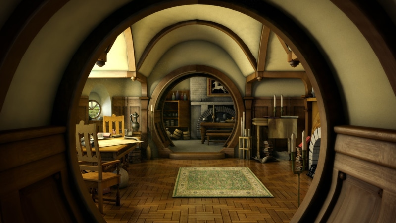 The Lord of the Rings, movies, Bag End, 1080P, room, interior