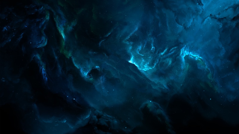 glowing, mystery, blue, full frame, cloud - sky, outer space, stars, universe, dark, no people, spooky, glow, astronomy, abstract, darkness, star - space