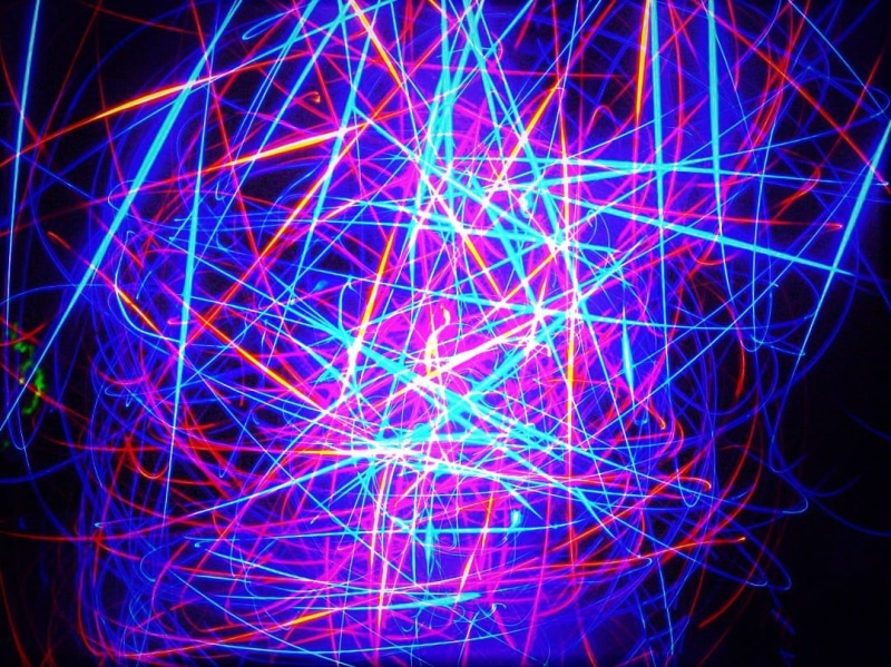 social networking, blue, colorful, fiber optic, complexity, led, technology, black background, cyan, global communications, multi colored, science, no people