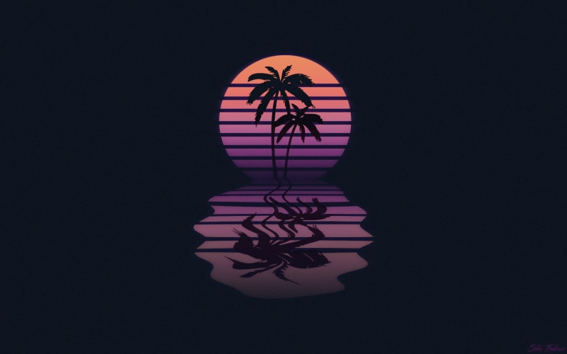 neon, digital art, 1080P, 1980s, synthwave, typography, illustration, New Retro Wave, concept art