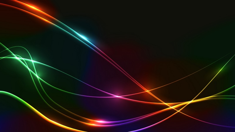 light, 4K, neon, line, dark, shine, colorful, glowing