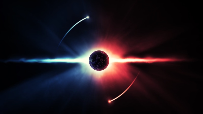 black Color, moon, illuminated, galaxy, exploding, natural phenomenon, illustration, space art, eclipse, red, night, background, artwork, solar eclipse