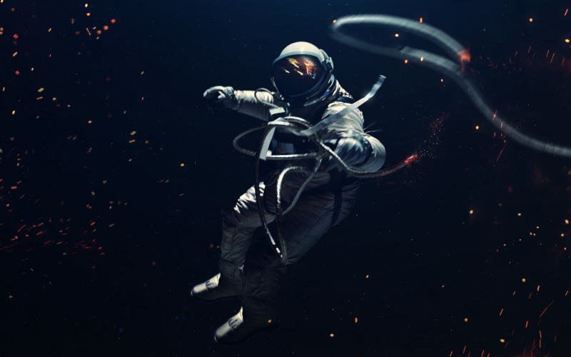 spacesuit, clothing, holding, sport, digital art, males, protective Mask - Workwear, studio shot, digital, Vadim Sadovski, helmet, headwear