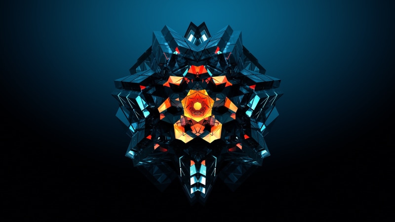 outdoors, red, nature, orange color, celebration, blue, simple background, geometry, art, close-up, digital art, glowing, pattern, backgrounds, computer Graphic
