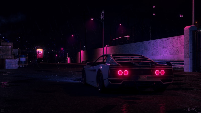 New Retro Wave, Auto, Synthwave, Machine, 2K, Retrowave, Outrun, Synth, Graphics, Rain, Retrouve, Neon, Sintav, Futuresynth