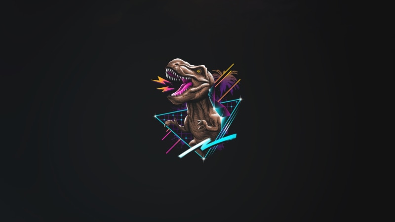 New Retro Wave, Vincenttrinidad, Neon, Dinosaur, Retrouve, Rex, by Vincent Trinidad, Vincent Trinidad, Minimalism, Outrun, Retrowave, Futuresynth, by Vincenttrinidad