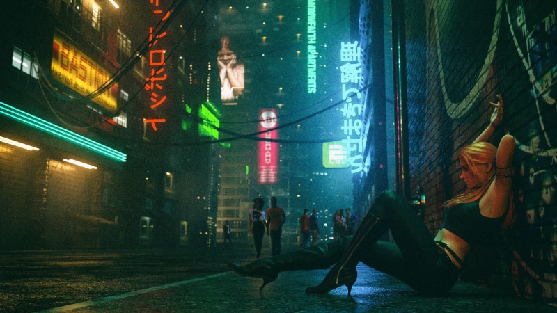 1080P, Retro Synthwave, Club, New Retro Wave, Music, David Legnon, Girl, Retrouve, Neon, People, Synth, Night, Futuresynth, Cyberpunk, Outrun, Synthwave