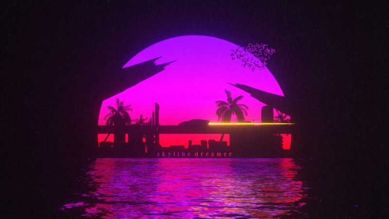 80s, Bridge, Auto, Synth, Futuresynth, Synthwave, Skyline dreamer, Outrun, Style, Machine, Background, 80s, Neon, Music, Sintav, Retrouve, The sun, Trey Trimble