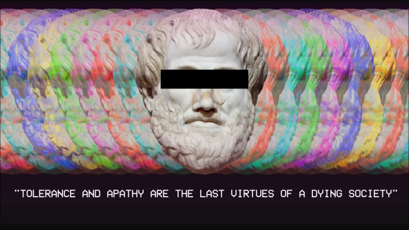 vaporwave, statue, Europe, glitch art, 1080P, fashwave, colorful