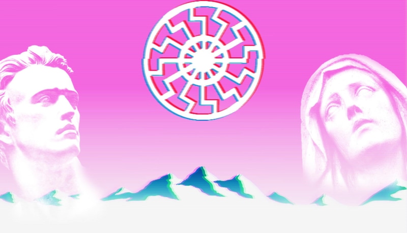 adult, men, smiling, shape, vaporwave, human representation, people, women, purple, pink, young adult, mature adult, clock, human body part, indoors, landscape