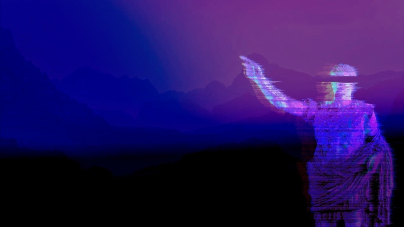 vaporwave, Statue, 1080P, sculpture