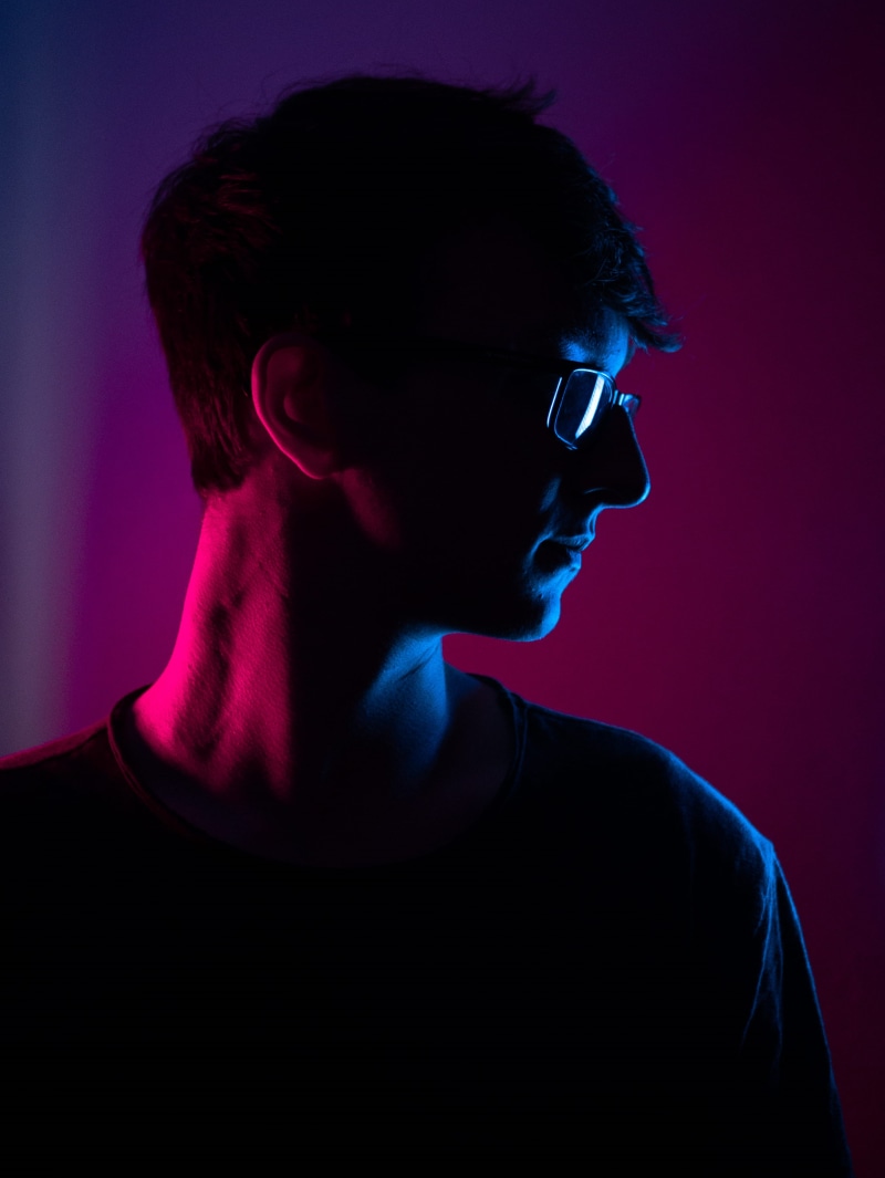 cyberpunk, man, pink, lifestyles, outdoors, one Person, face, males, person, young Men, male Beauty, silhouette, caucasian Ethnicity, photo, beautiful