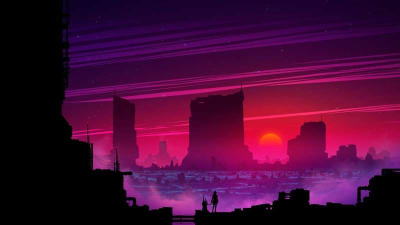 cyberpunk, vaporwave, 5K