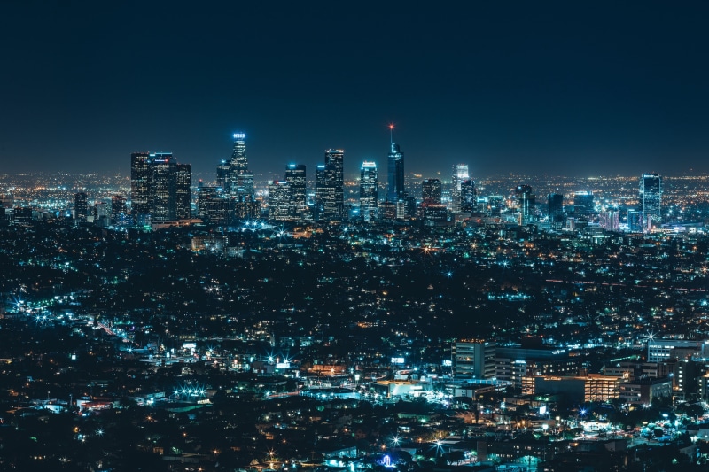 urban Scene, panoramic, nightlife, reflection, buildings, outdoors, crowded, high, travel, 4K, built Structure, city Life, architecture, business, financial District