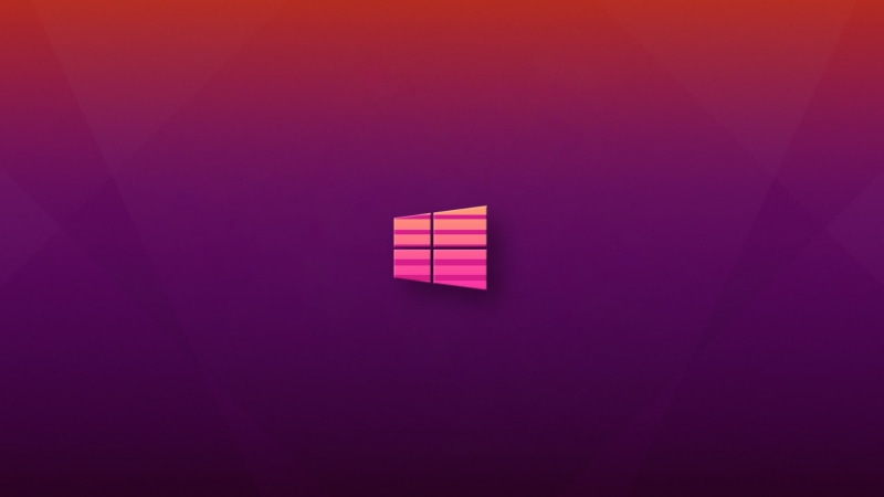 purple background, logo, pink, Windows 10, 1080P, vaporwave, purple