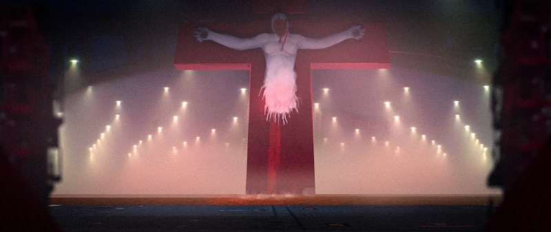 arms raised, women, 2K, stage - performance space, long exposure, full length, Lilith (Evangelion), stage, indoors, arts culture and entertainment, one person