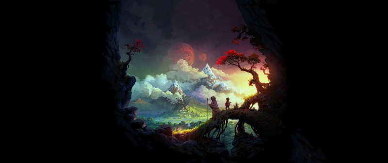 painting, fantasy, anime, Wide, x, hd, art, px, 2K, Ultra, 2560x1080 px, fantasy art, naruto