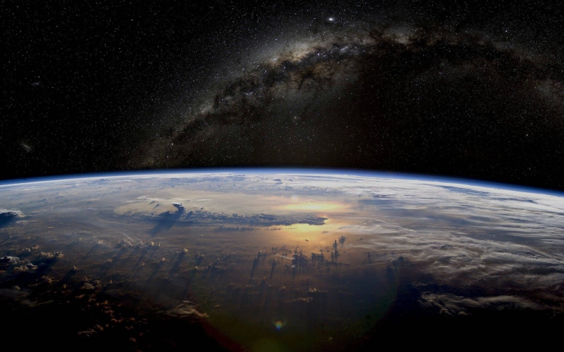 water, space exploration, planet, star - space, nature, cloud - sky, sky, astronomy, outdoors, stars, planet - space, space, topography, digital composite