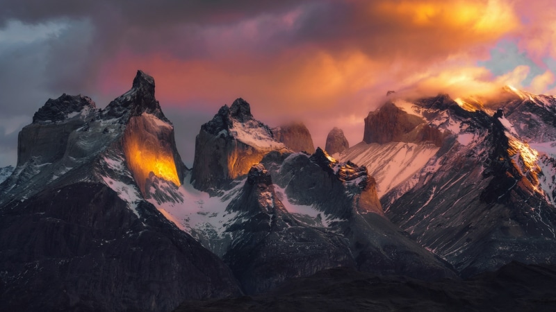 patagonia, cloud, mount scenery, torres del paine, chile, rock, national park, atmosphere, torres del paine national park, summit, sky, mountain range