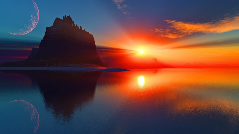 celestial body, dawn, scenics - nature, outdoors, summer, sunrise, dark, sunlight, light, atmosphere, cloud - sky, coast, star, color, sun, morning, clouds