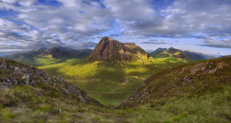 scotland, Buachaille Etive Mor, nature, Dawn, aerial photography, scenics, landscape, summer, aerial, mountain, Scotland, outdoors, mountains, Glencoe