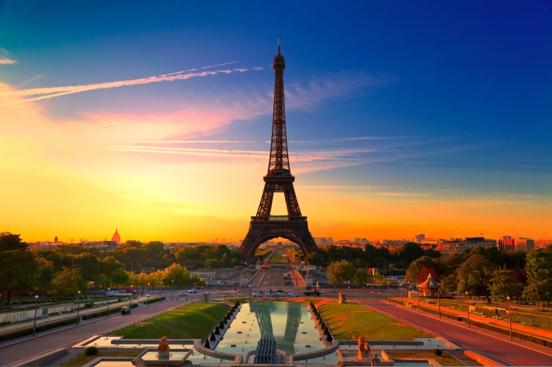 scenics, no people, the city, sunset, paris - France, international Landmark, outdoors, journey, built Structure, urban Skyline, famous Place, tourist